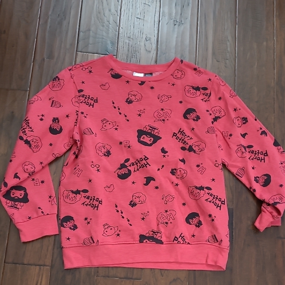 Harry Potter Red Sweatshirt with Black Designs size XXL